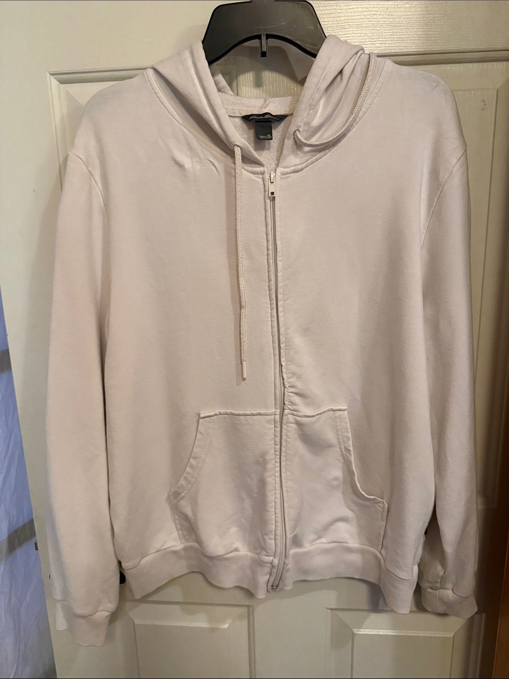 Eddie Bauer Cream Full-Zip Hoodie Jacket